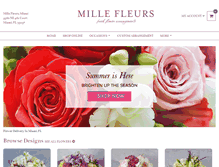 Tablet Screenshot of millefleurs-miami.com